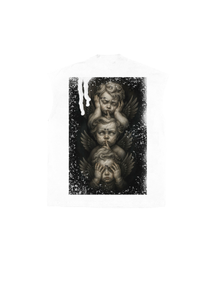 The three wise angle cut offs Tee