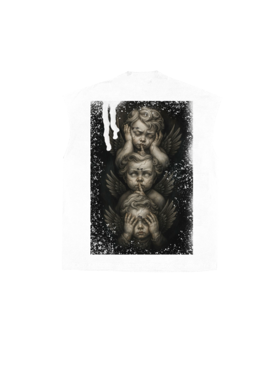 The three wise angle cut offs Tee